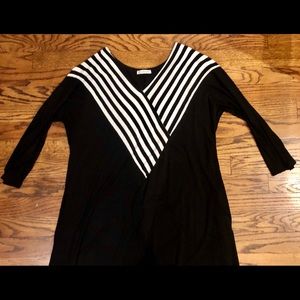 BLACK AND WHITE DRESS